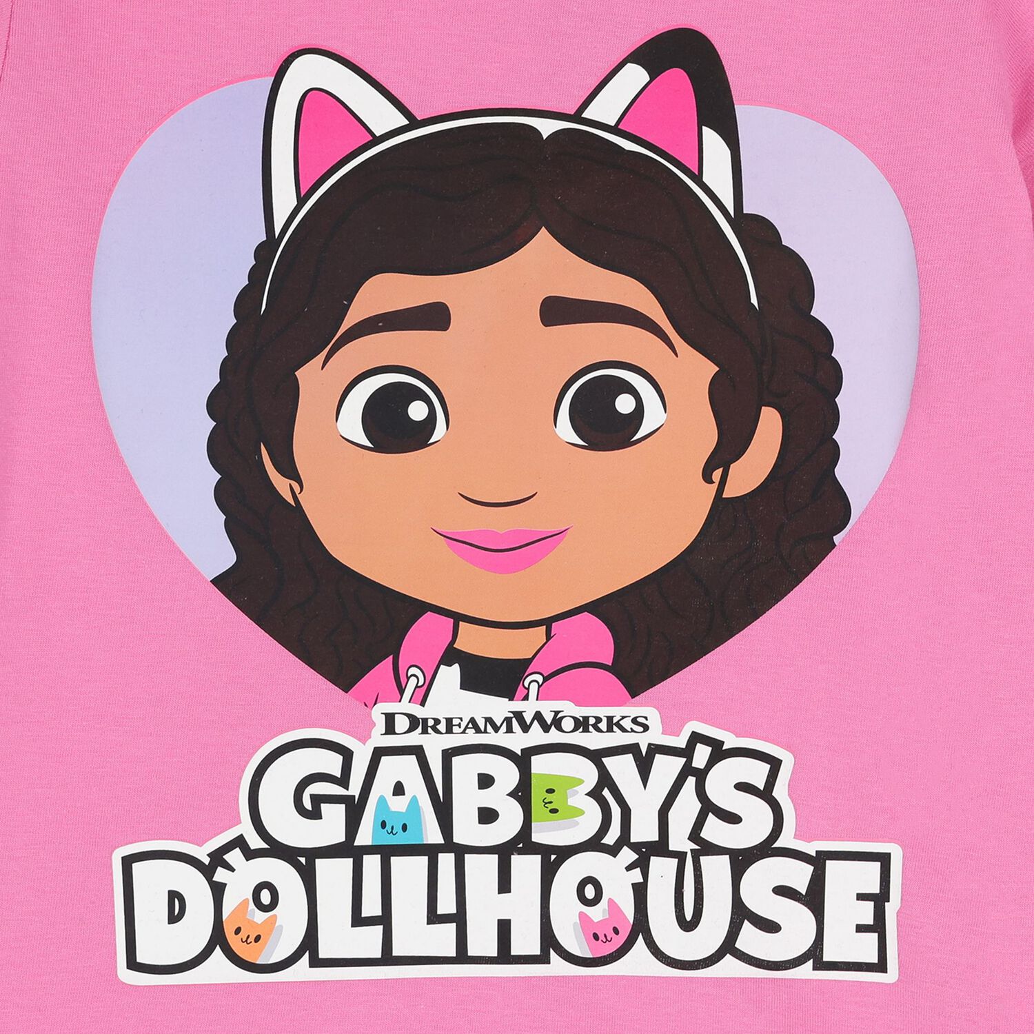 Girls Pink Gabby's Dollhouse Shorts Set, 1, hi-res
